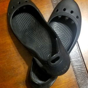 Women's Crocs Kadee Flats Shoes - Size 11 Black